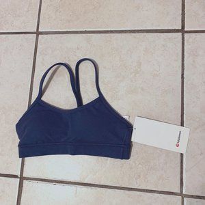 NWT Lululemon Flow Y Bra Code Blue Size 2 Luon